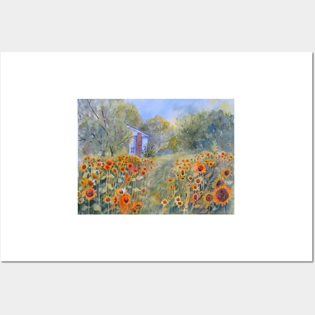 Field of Sunshine Wall Art by bevmorgan